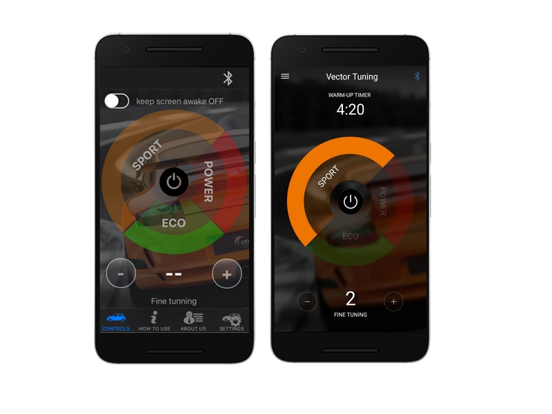 Vector Tuning Bluetooth App