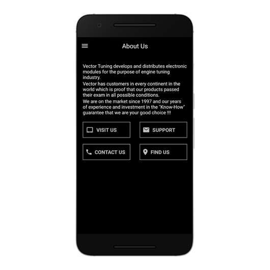Vector Tuning Bluetooth App